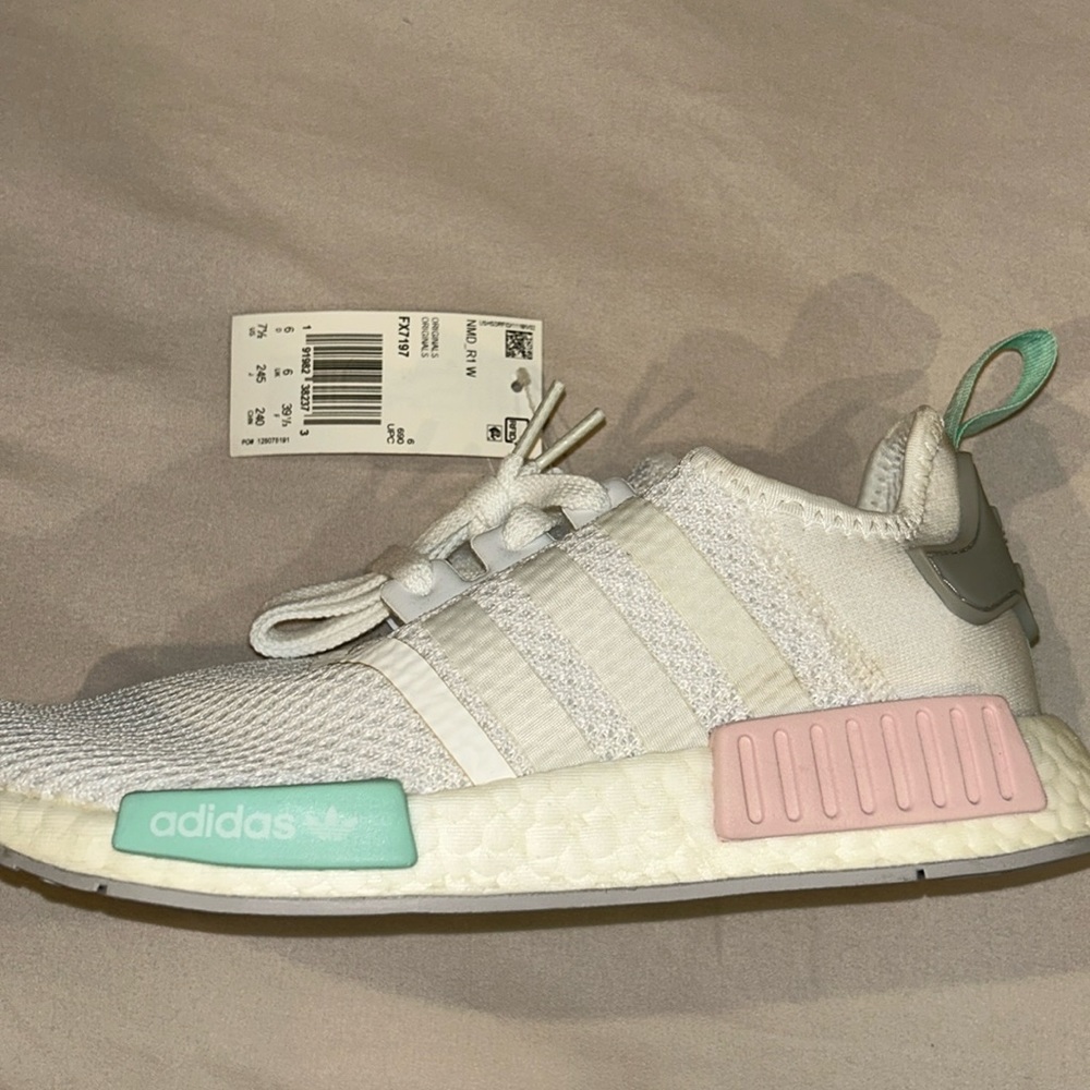 Adidas NMD R1 white grey mint
